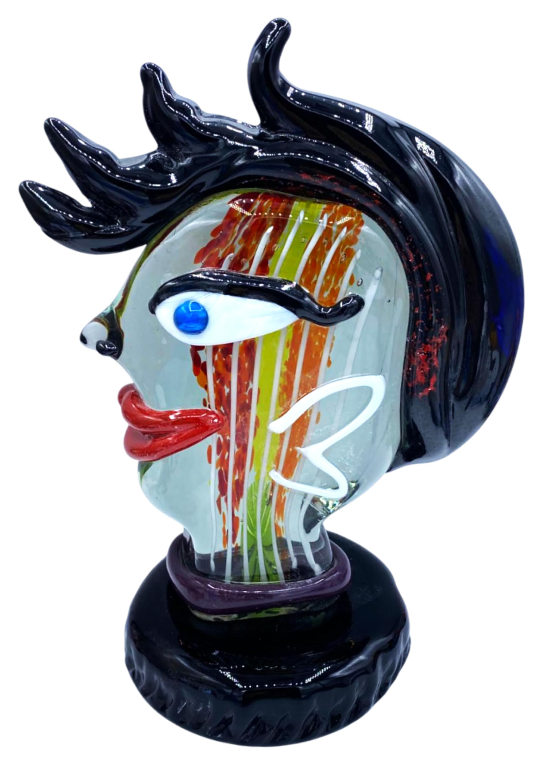 Sculpture visage en verre de Murano pour rompre la monotonie de votre déco