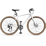 YITAHOME 700C Road Bike, 21 Speed Commuter Bicycle for Men Women, Lightweight Aluminum Frame Racing Bike, Adult Bicycle with Dual Disc Brake