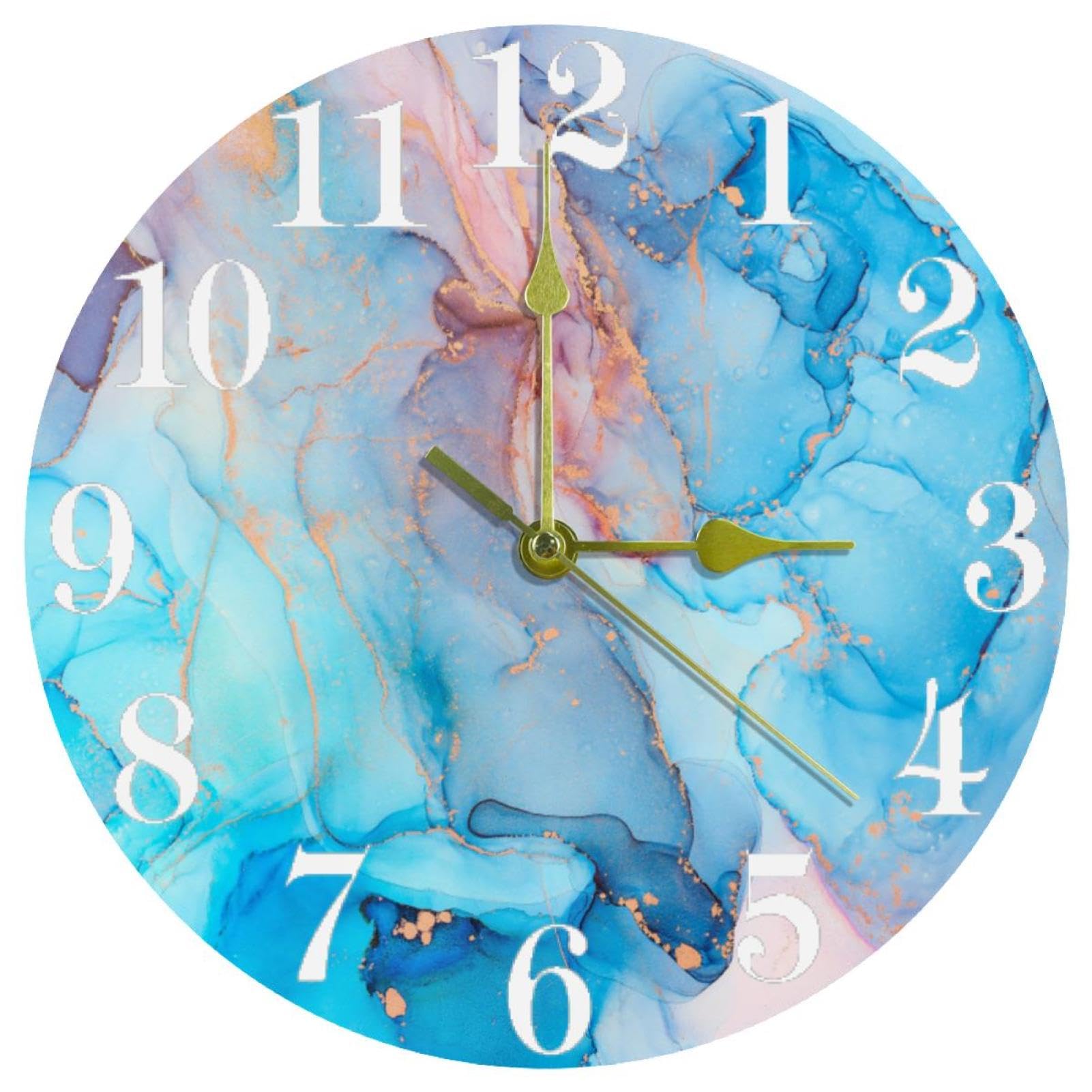 Horloge murale à quartz sans tic-tac de haute précision à piles