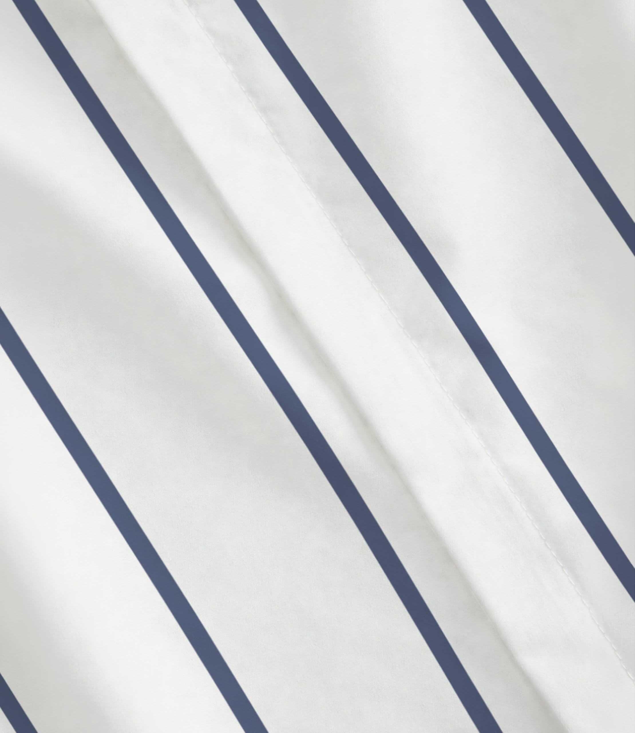 Duvet Cover Full Size - Stripe Duvet Cover - 3 Piece - Navy Stripe
