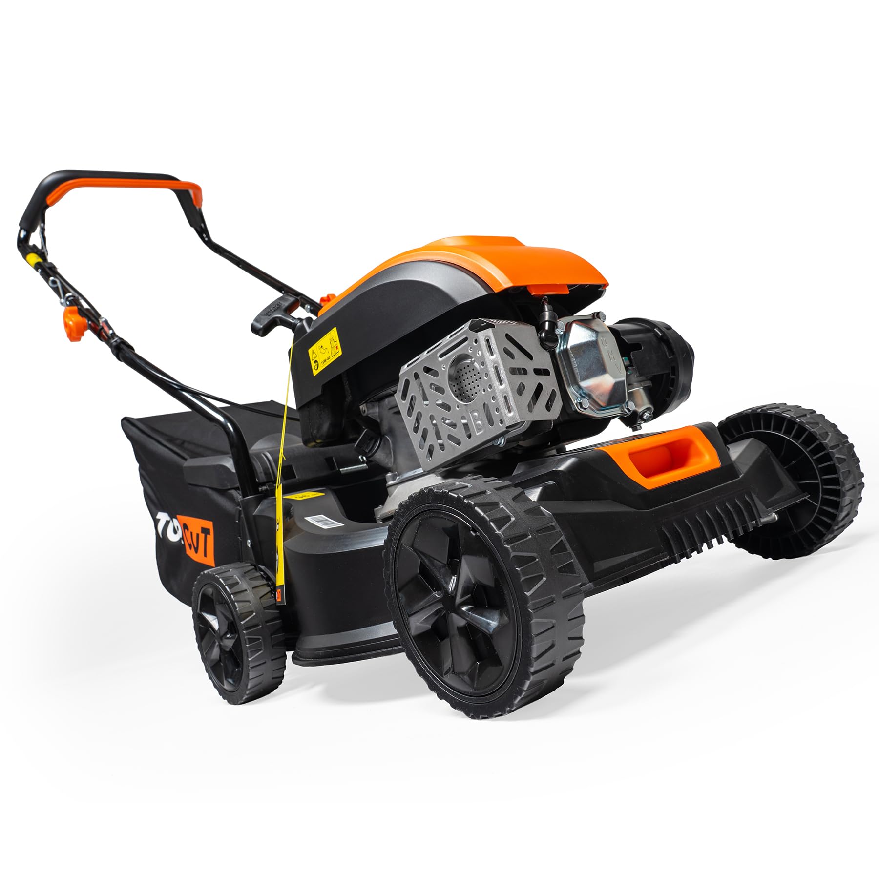 TOP CUT Tosaerba a benzina TC-LS-40-149L, larghezza di taglio 40 cm, leggero e maneggevole, 149 cc, 3000 giri/min, cestino 45 l, 7 Nm, motore QL150 OHV, Easy Start, antiruggine