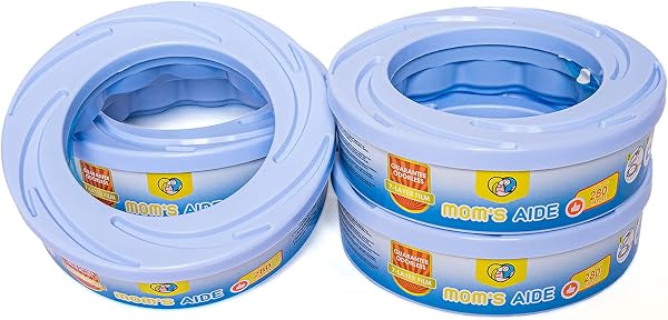 Mom's Aide Ricarica compatibile con Mangiapannolini Angelcare Maialino Foppapedretti & Litter Locker II (4 ricariche), incompatibile con Dress Up & XL - 3