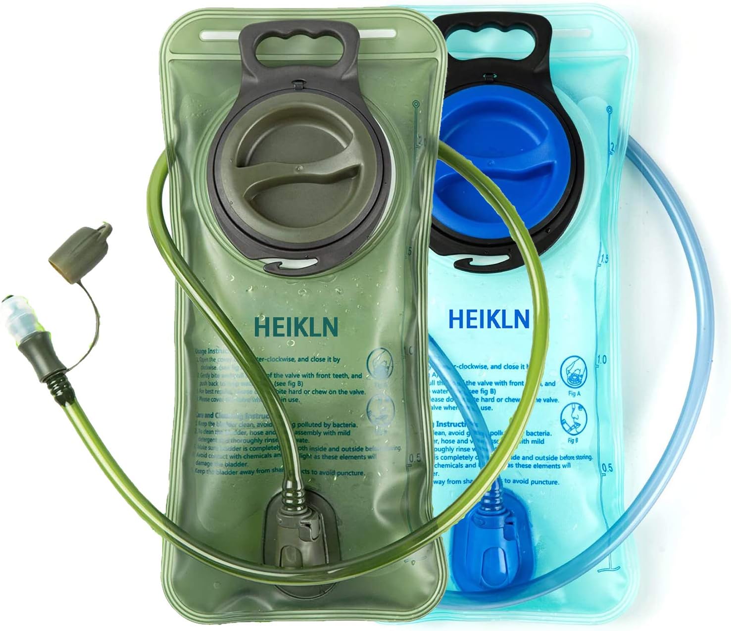 Hydration Bladder, 2L-3L Water Bladder for Hiking Backpack Water Storage Bag Reservoir, BPA Free Water Pouch Hydration Pack Replacement for Bicycling Cycling Hiking Camping Hunting Running