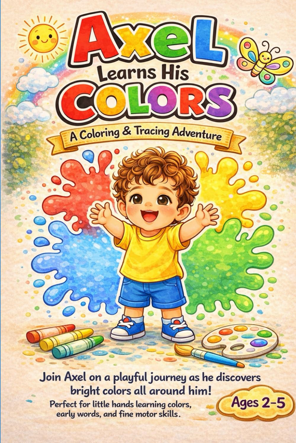 Axel Learn His Colors: A Coloring & Tracing Workbook (Axel learns Adventure)