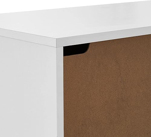 Miniatura 9 de Panana Aparador Buffet Gabinete Cocina Gabinete de almacenamiento Sala de estar 4 puertas Mesa de consola (blanco)