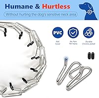 Vista 3 de Supet Prong Collar for Dogs, Adjustable Dog Choke Collar Adjustable Dog Pinch Collar with Quick Release Buckle for Small Medium Large Dogs(Packed