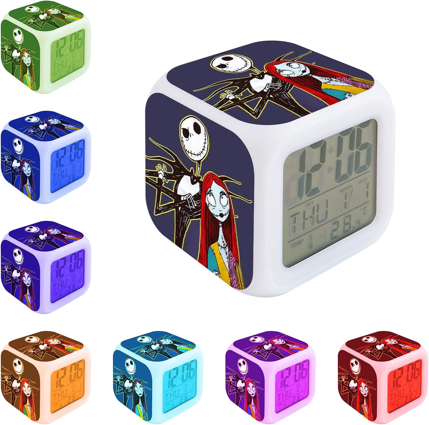QUQMDKL Nightmare Before Christmas Alarm Clock Soothing