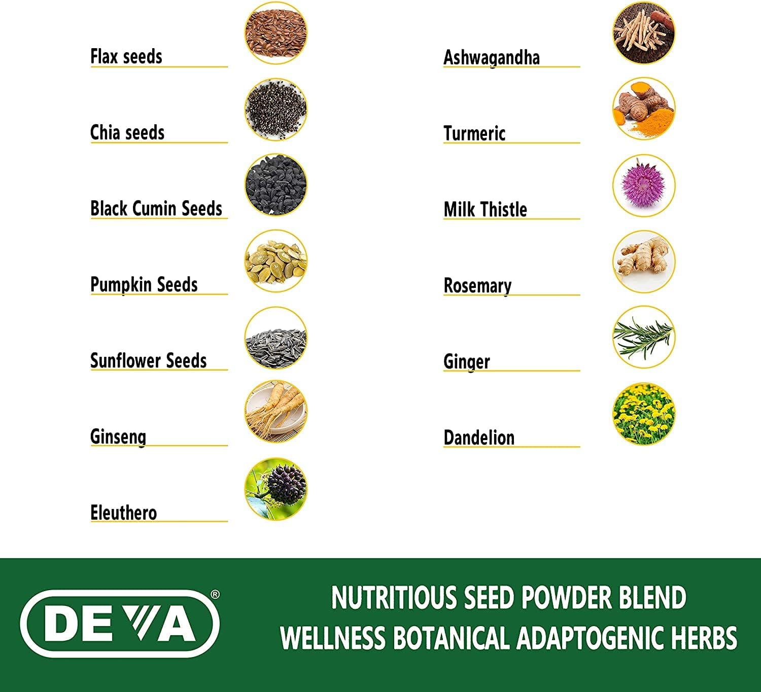 DEVA Tuba Prime Vegan Multivitamin Iron-Free High-Potency Vitamin & Mineral Dietary Supplement Antioxidants, Fruit & Veg Blend, Super Mushrooms, Probiotics, Prebiotics, Seeds, Herbs 90 Tabs 2-Pack