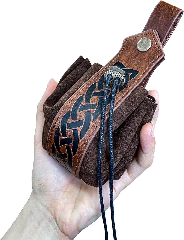 Medieval Vintage Money Pouch Bag Waist Ring Belt Costume Accessory Parts  For Men Women Viking Leather Drawstring Bag Coin Purse - AliExpress