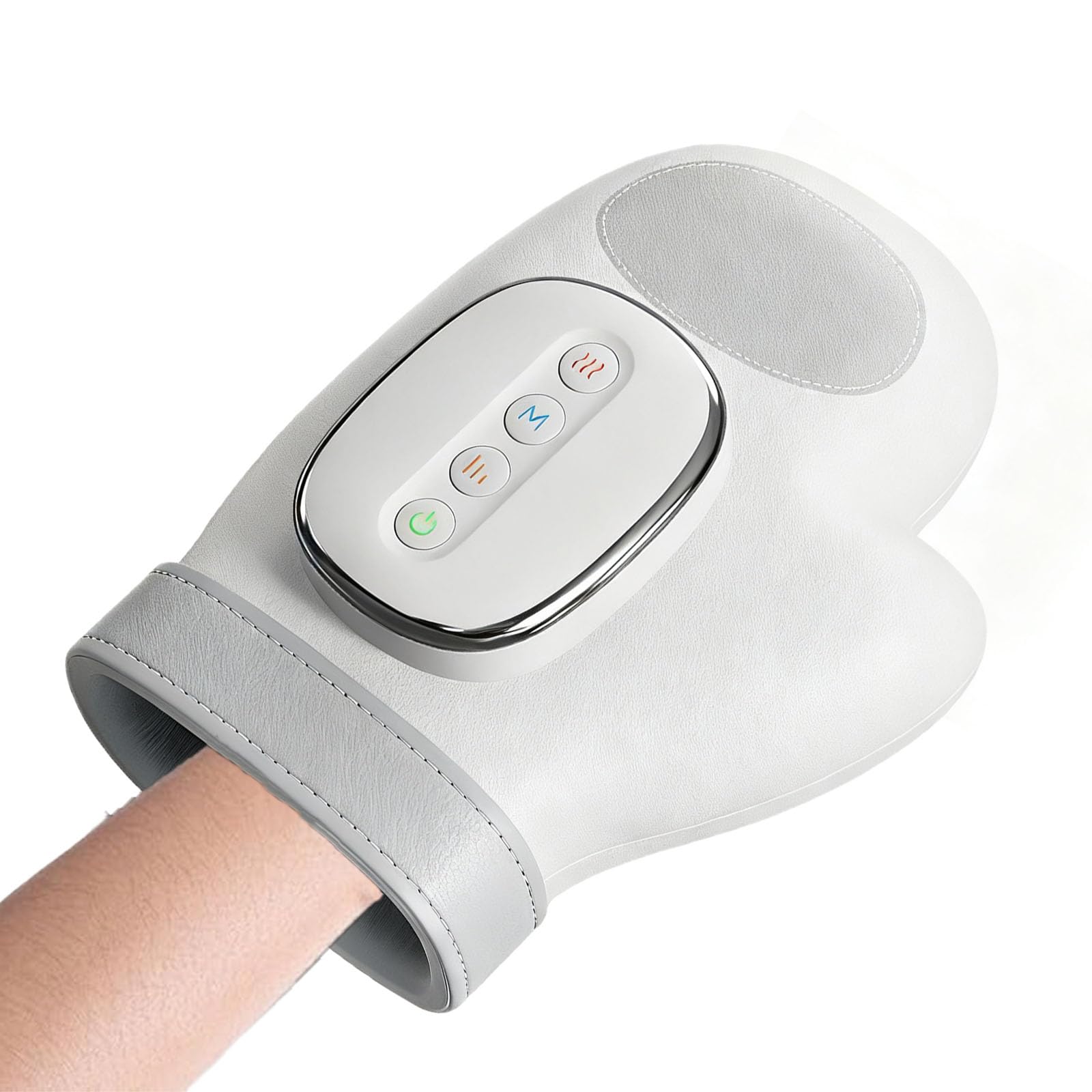 Masajeador de Manos con Calor y Compresión, Masajeador de Manos con Dedo Partido Airbag, Artritis y Relajación Muscular de la Mano, 3 Masajes 3 Temperaturas 5 Modelos de Compresión