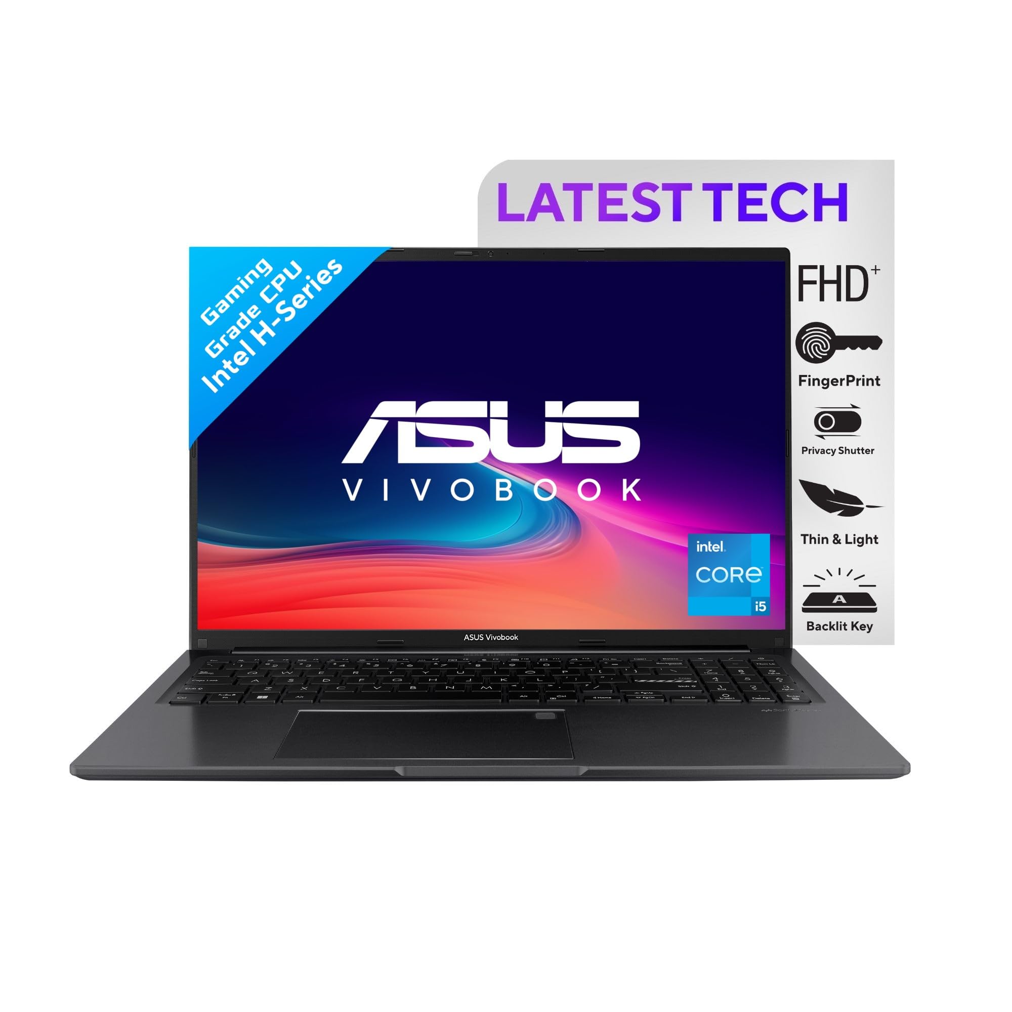 ASUS Vivobook 16, 16" (40.64cm) WUXGA 16:10 60 Hz, Intel Core i5-12500H, Thin & Light Laptop (16GB DDR4/512GB SSD/Intel Iris Xe Graphics/Win 11/Office 2021/Indie Black/1.88 Kg), X1605ZAC-MB542WS (B0D7HM2846) Amazon Price History, Amazon Price Tracker