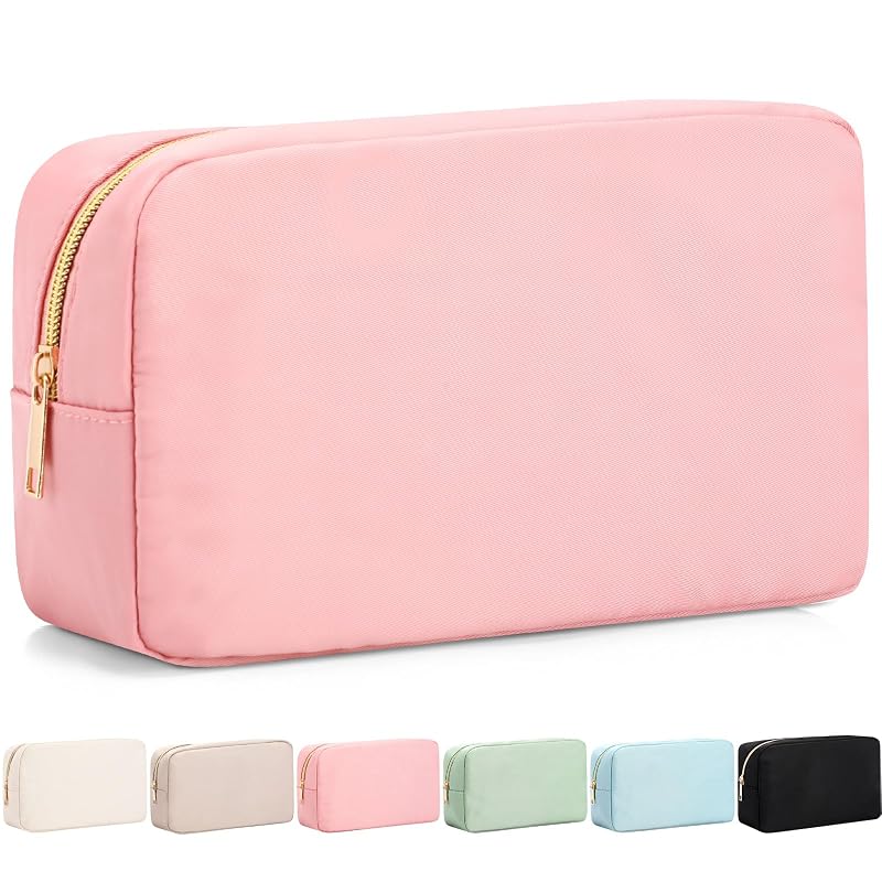 Necessaire de maquiagem Sweetude em nylon rosa-claro