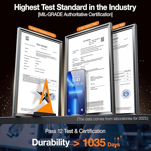 Miniatura 10 de UltraGlass Protector de pantalla de vidrio 9H+ para iPhone 15 Plus UNBREAK 9H+ inastillable y cobertura completa Vidrio templado más duradero