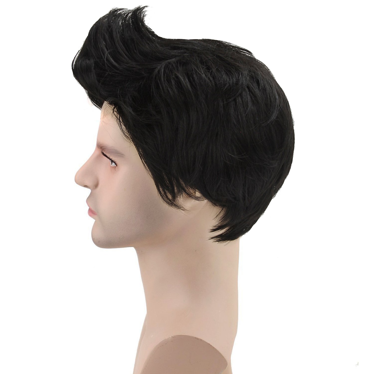 black quiff wig