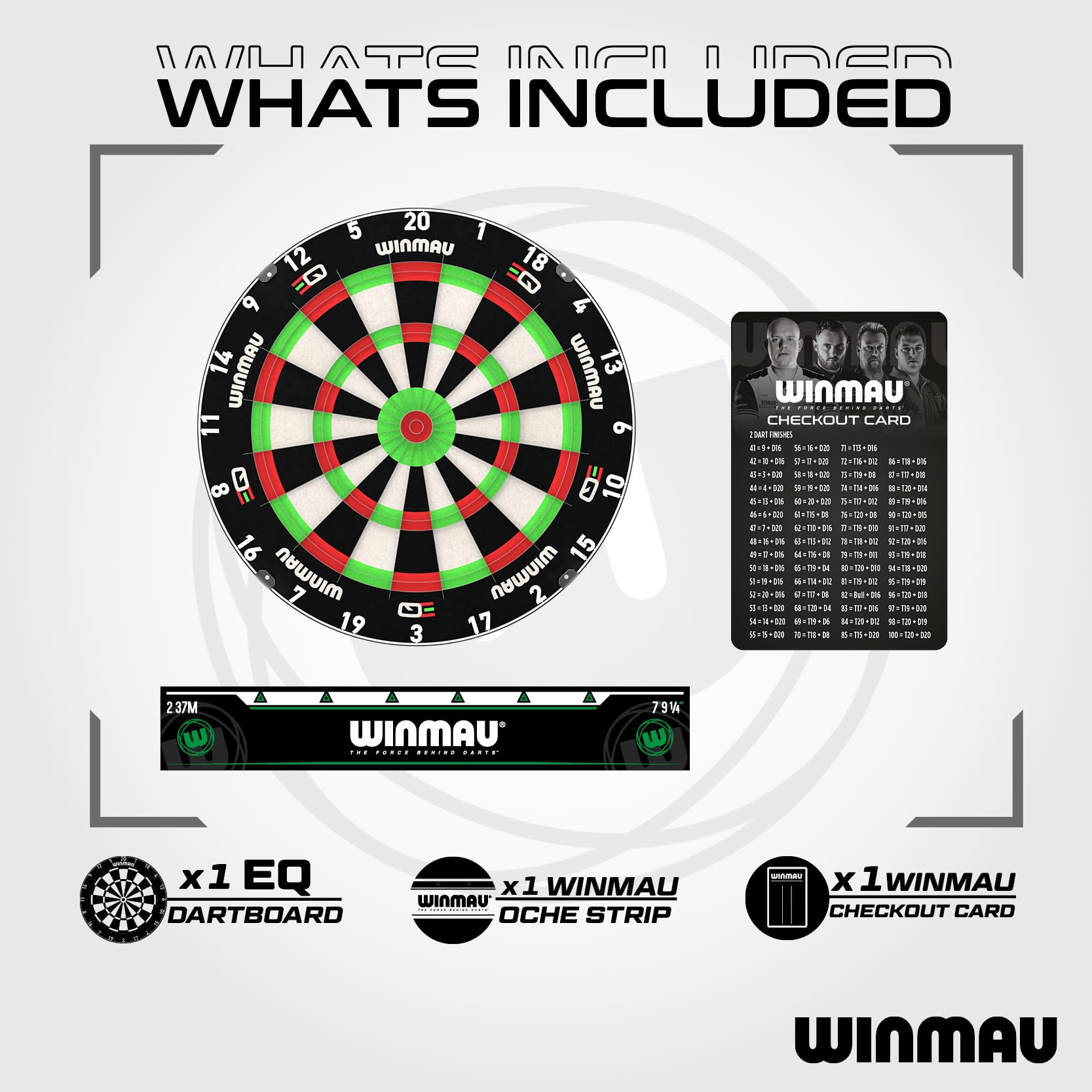 WINMAU Bersaglio per freccette per bambini – Tecnologia dual-core – Bersaglio professionale per bambini – Include bersaglio, set di freccette, linea Oche e scheda di cassa