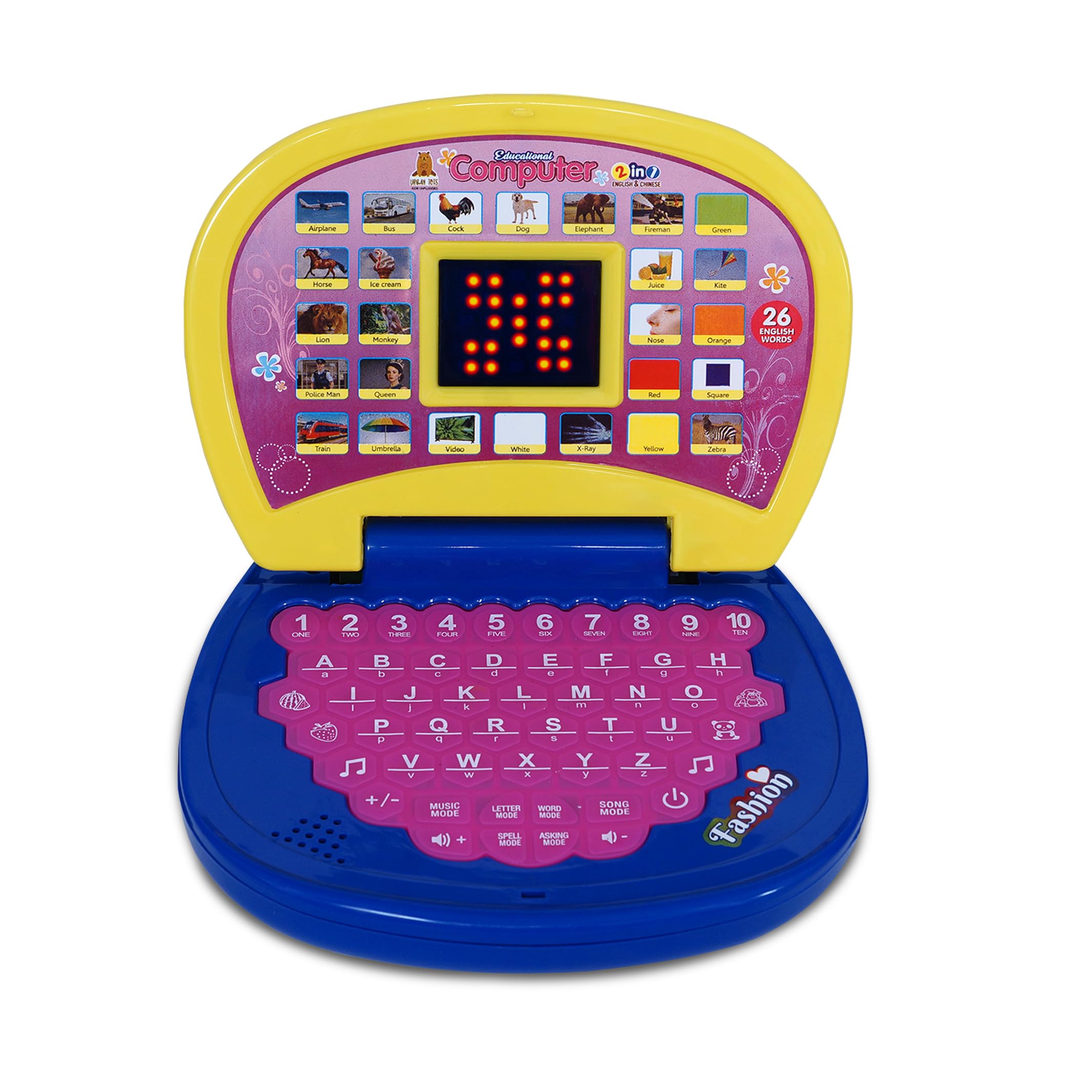 PLAYSKOUT Kids Educational Laptop Toy with LED Display, Music, Fun Activities & Games for Boys and Girls (1-6 Years)