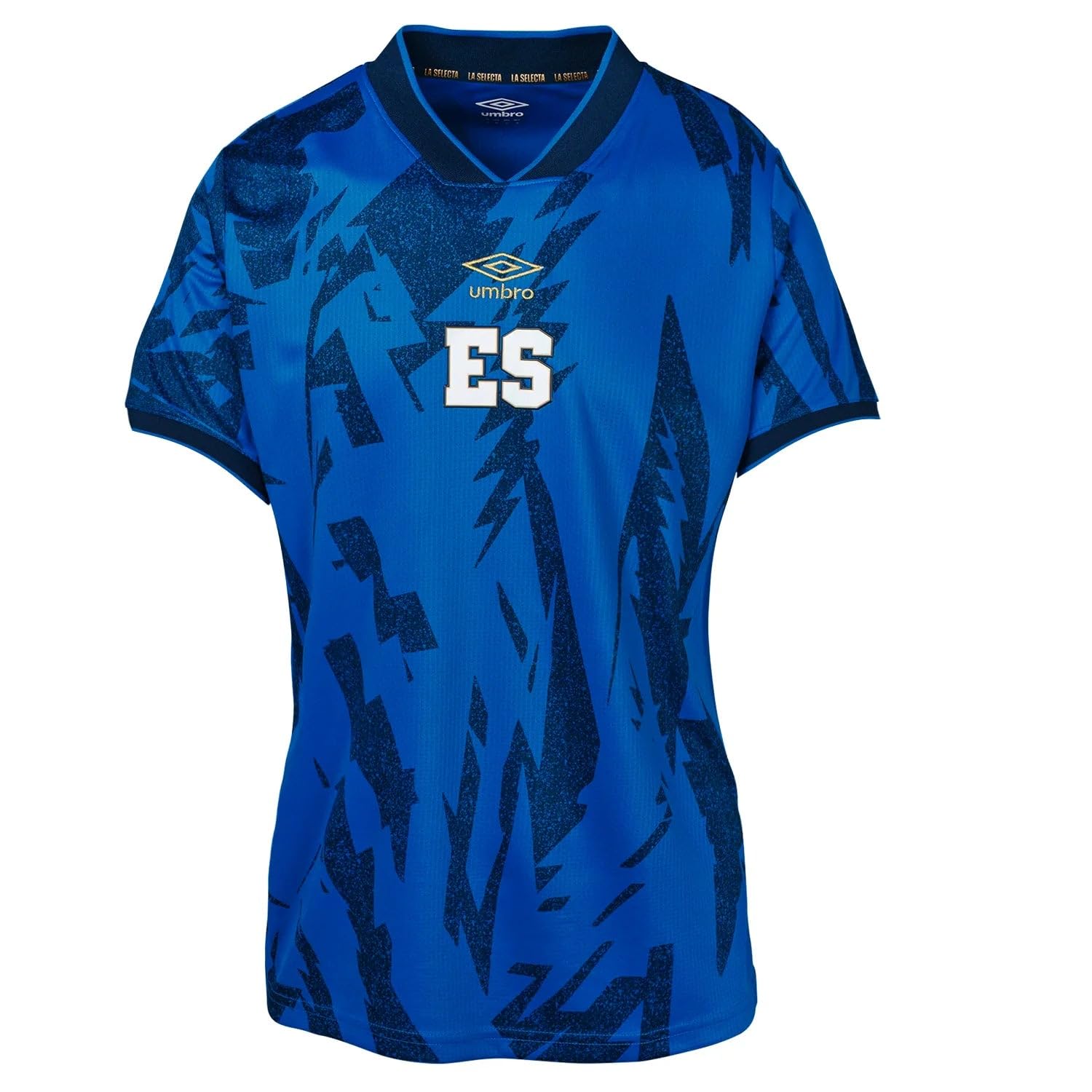 Umbro Women's 23/24 El Salvador National Team Soccer Jersey, Blue/White-Home Short Sleeve, L