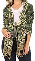 Algopix Similar Product 11 - Sakkas Liua Long Wide Woven Patterned