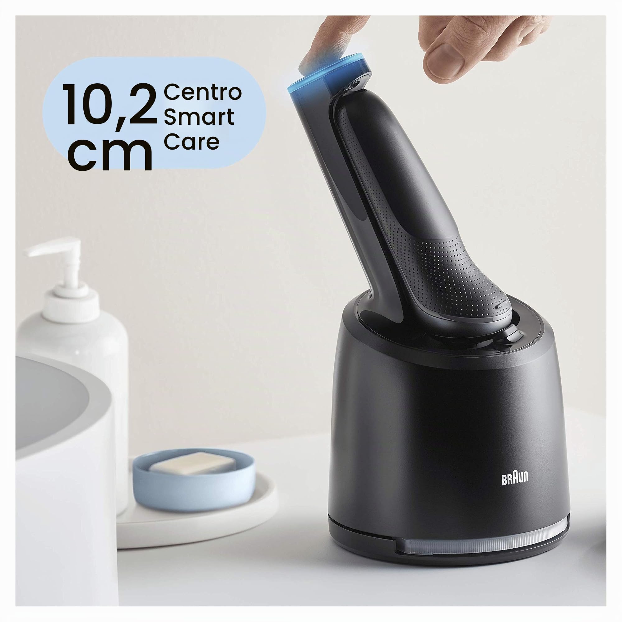 Braun Series 6 60-N7650cc Rasoio Elettrico Barba con Stazione SmartCare, Regolabarba, Rifinitore Corpo, Wet&Dry, Ricaricabile, Rasoio a Lamina senza Fili, Grigio, Idea Regalo San Valentino