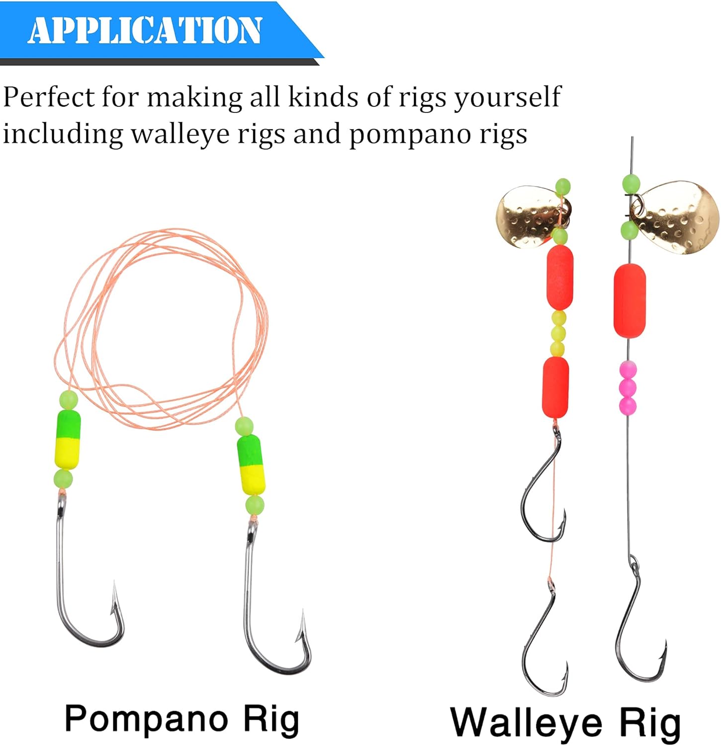 AGOOL Fishing Rig Floats Foam Float Cigar Float Snell Floats Pompano Fishing Float for Surf Fishing Live Bait Rig Bottom Rig Walleye Rig Making Kit for Trout Catfish Walleye Crawler Harness : Sports & Outdoors