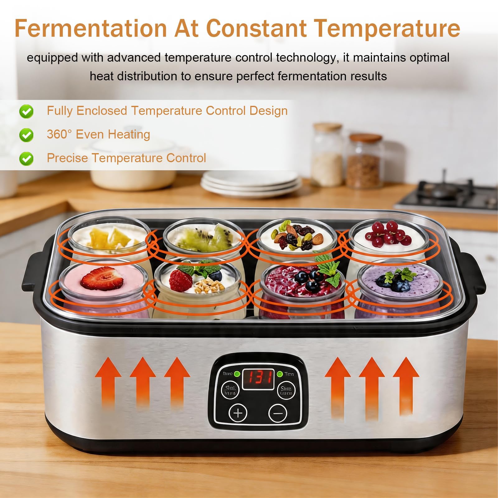 Yogurtiera per Yogurt Probiotico in Acciaio Inox