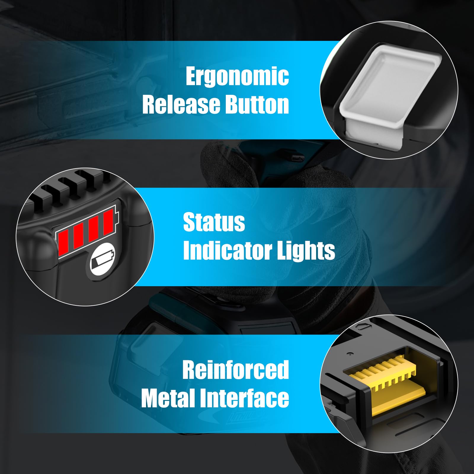 2X Rechange pour Makita Batterie 18V 5,0Ah