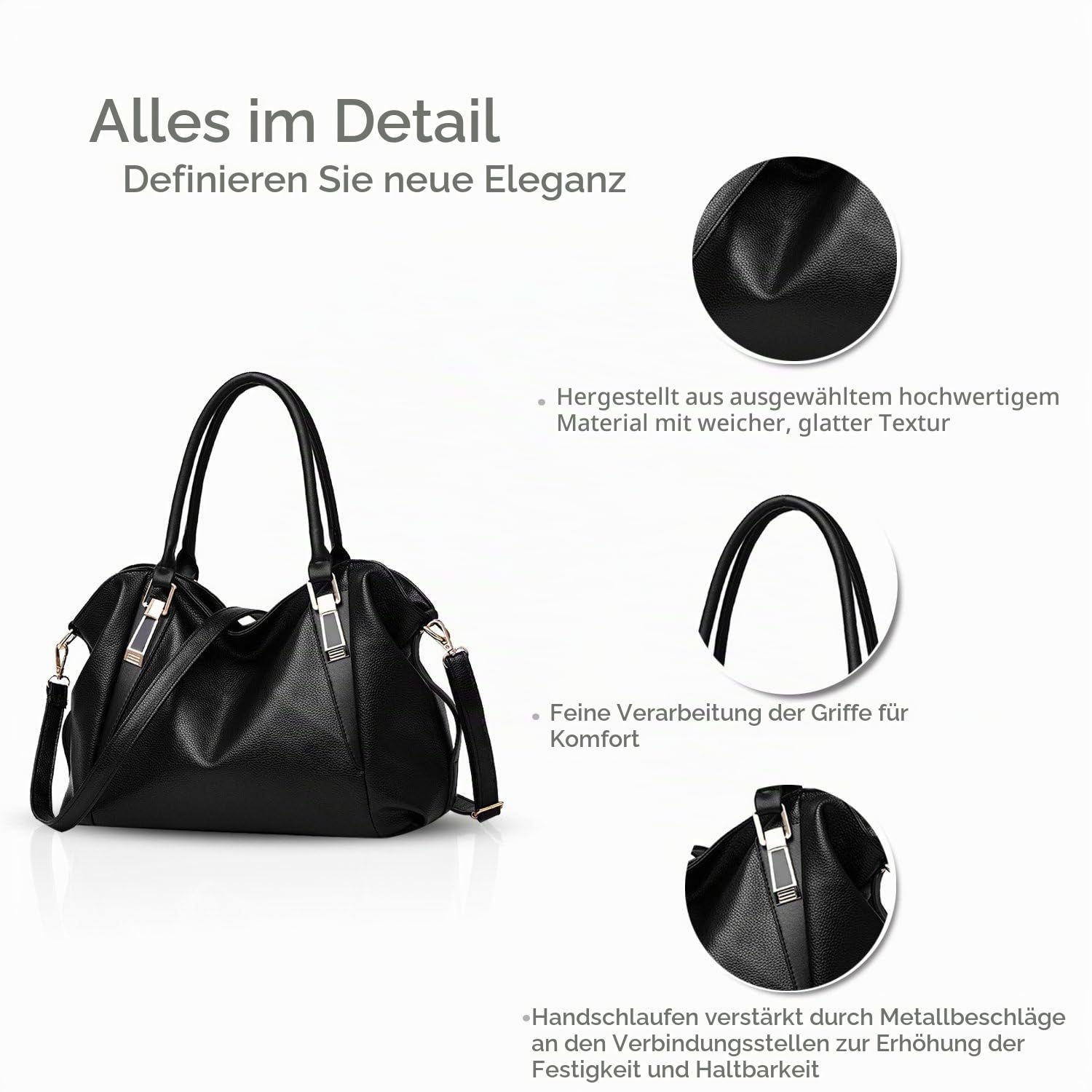 Nicole&Doris Neue Tasche Damen Klassische beiläufige Art und Weise weiche Tasche tragbaren Umhängetasche Frauen Kuriertaschen Frauen Handtasche