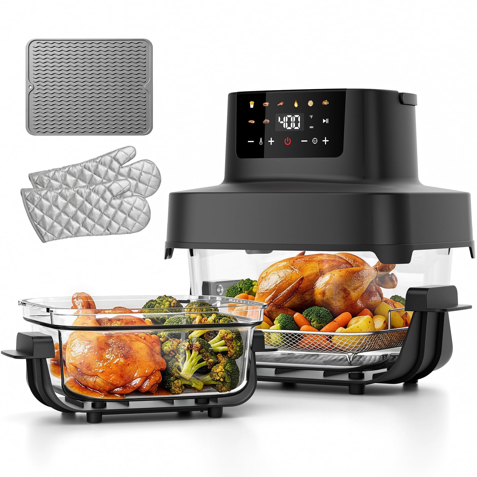 Dual Glass Basket Air Fryer