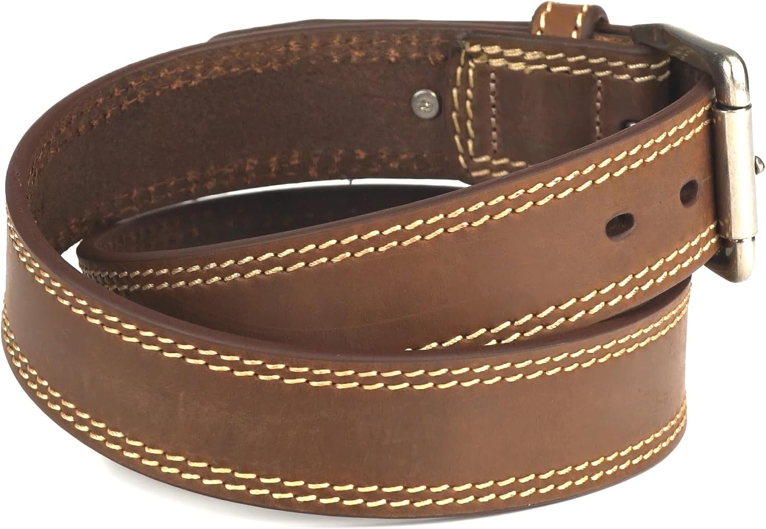 ARIAT Men's Contrast Double-Stitched Leather Belt - Image 3