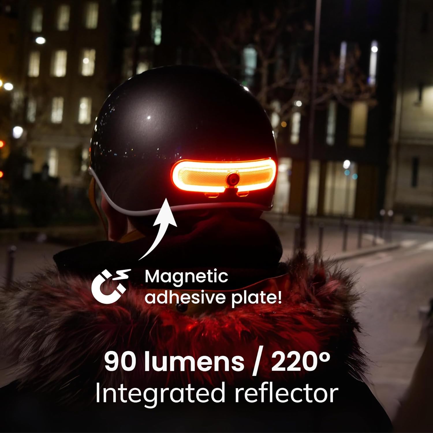 OxiLum Front/Rear Bike Headlight with Brake Handle for Brake Warning System