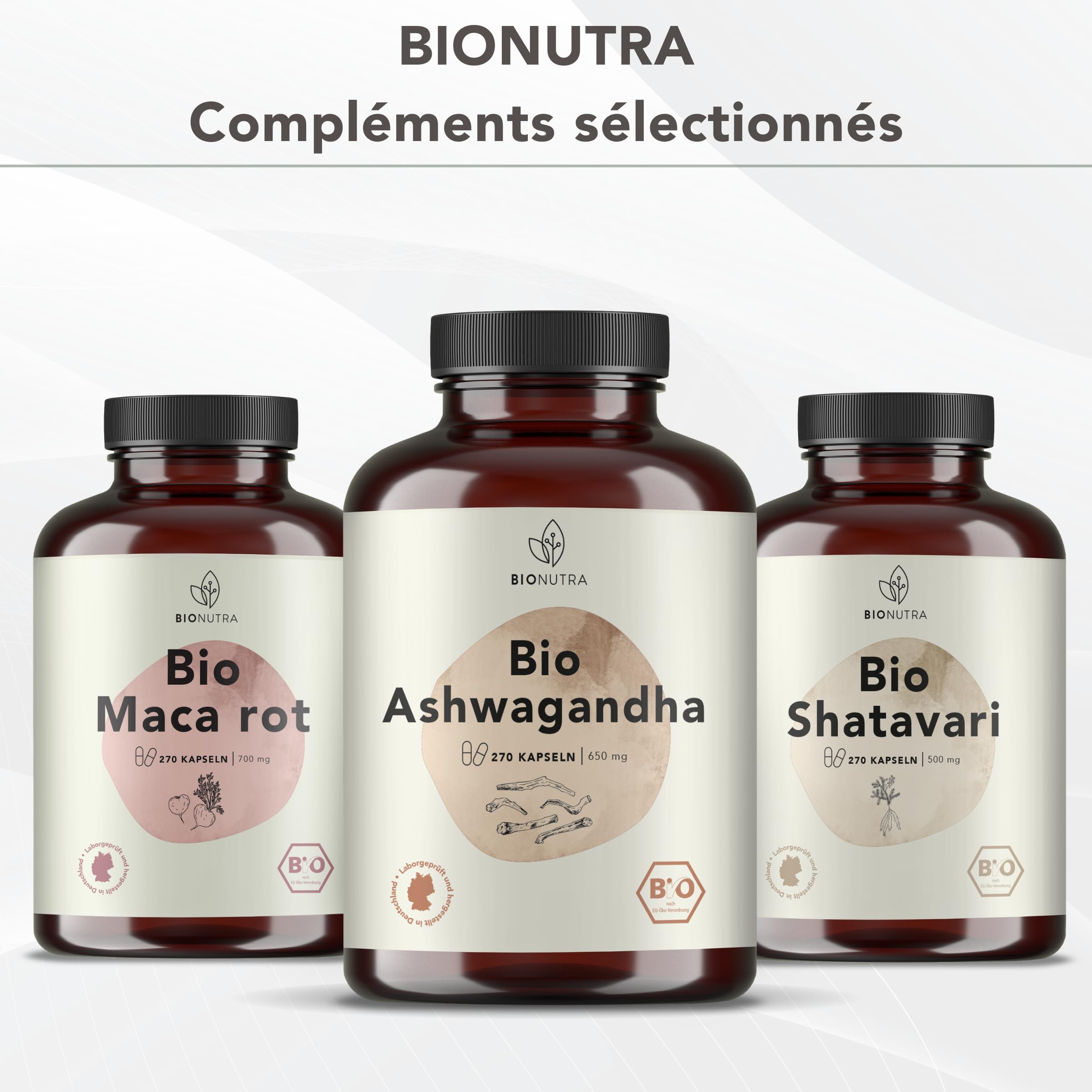 BIONUTRA Gélules de Fenugrec Bio, 270 gélules de 600 mg | Poudre de graines de fenugrec bio, contrôle des résidus, sans additifs, vegan, fabrication en Allemagne