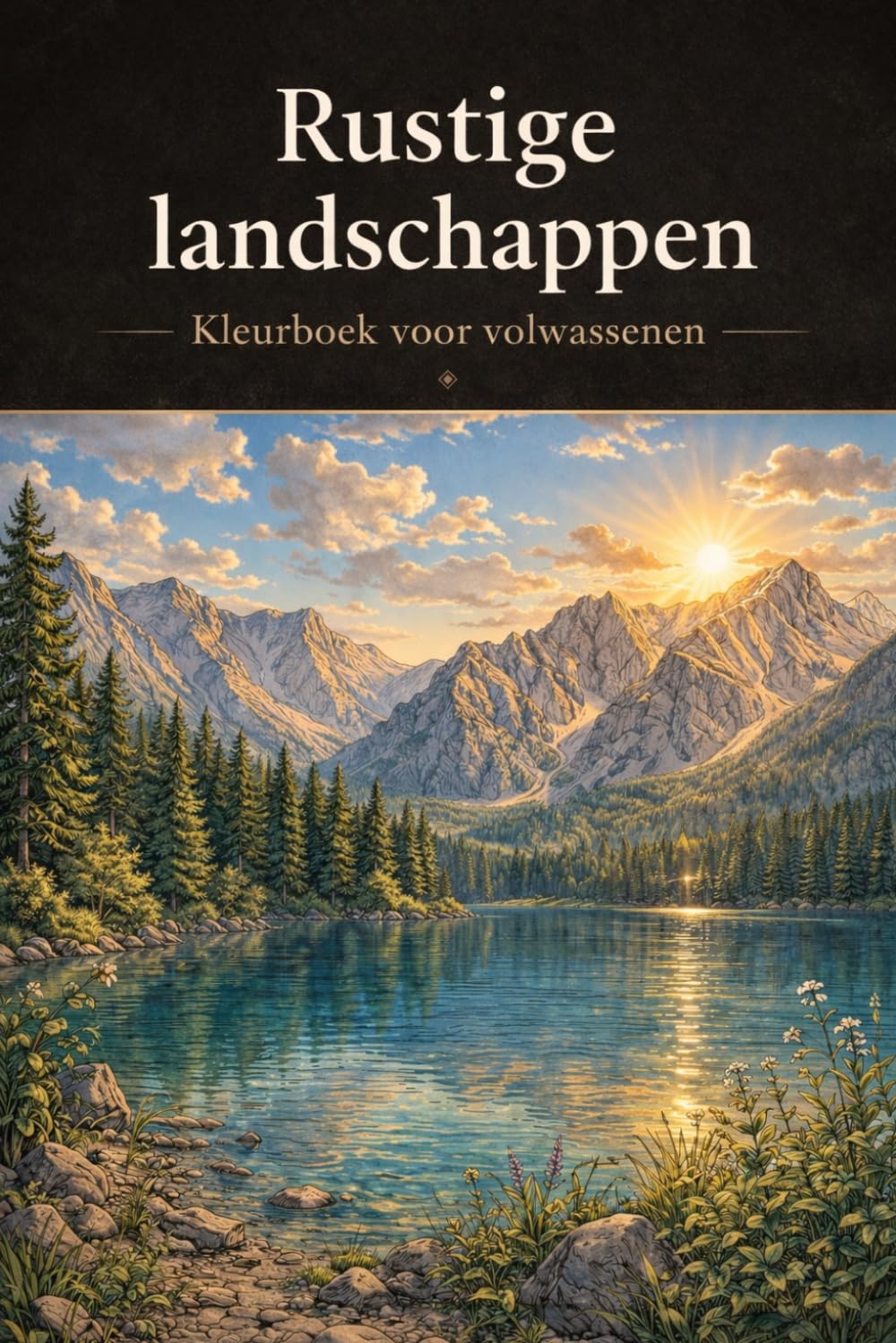 Kleurboek voor volwassenen – Rustige landschappen: Gedetailleerde en realistische landschappen om in te kleuren en even tot rust te komen