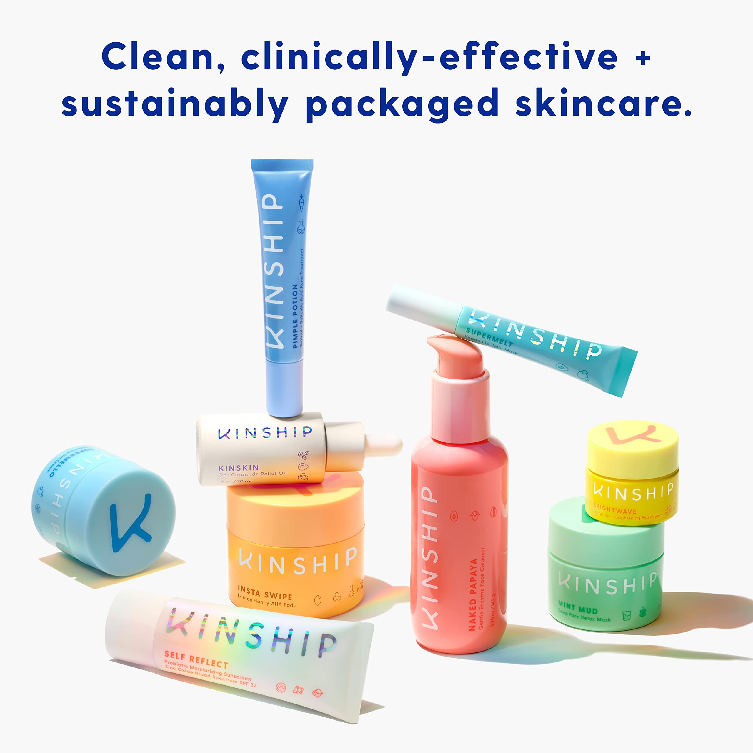 Kinship Self Reflect SPF 32 Probiotic Moisturizing Sunscreen Zinc Oxide