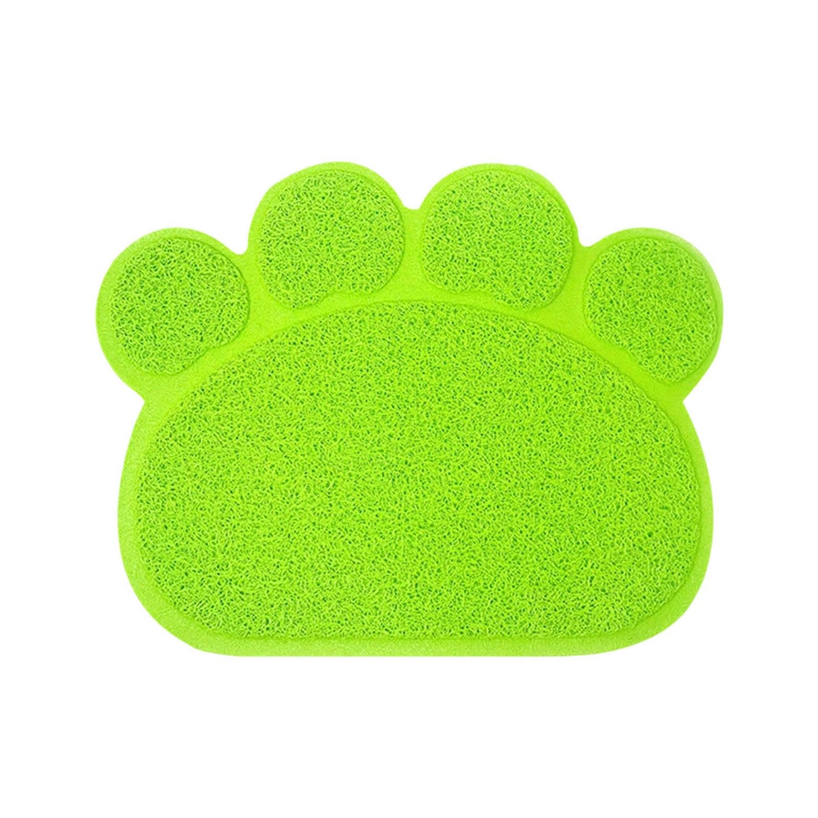 Pet Cat litter Mat,Waterproof PVC Paw Shaped Cat Litter Trapper Mat,30 x 40CM (C)