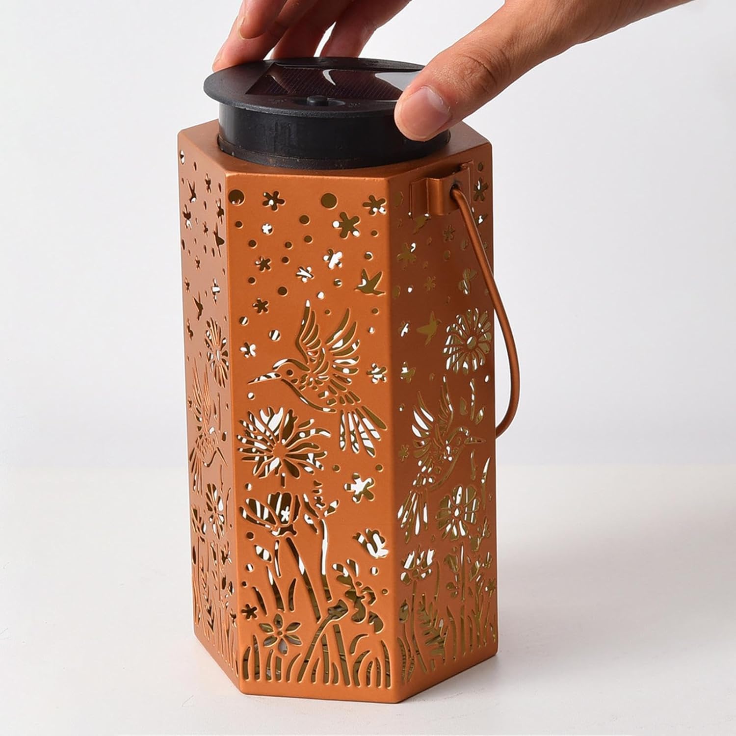 Hummingbird Lantern Solar - Waterproof Projection Lamp,Solar Lantern | for Balcony Backyard Patio Driveway Walkway Lawn Garden Trees Yard Porch