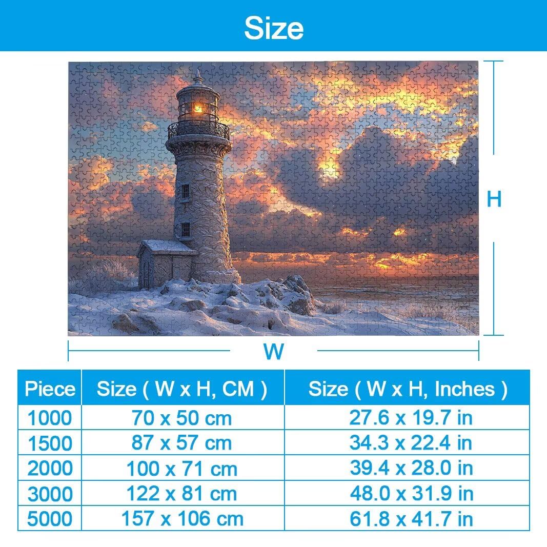 Puzzle Faro, Puzzle 1500 Piezas para Adultos, Regalo Mujer/Hombre -2273
