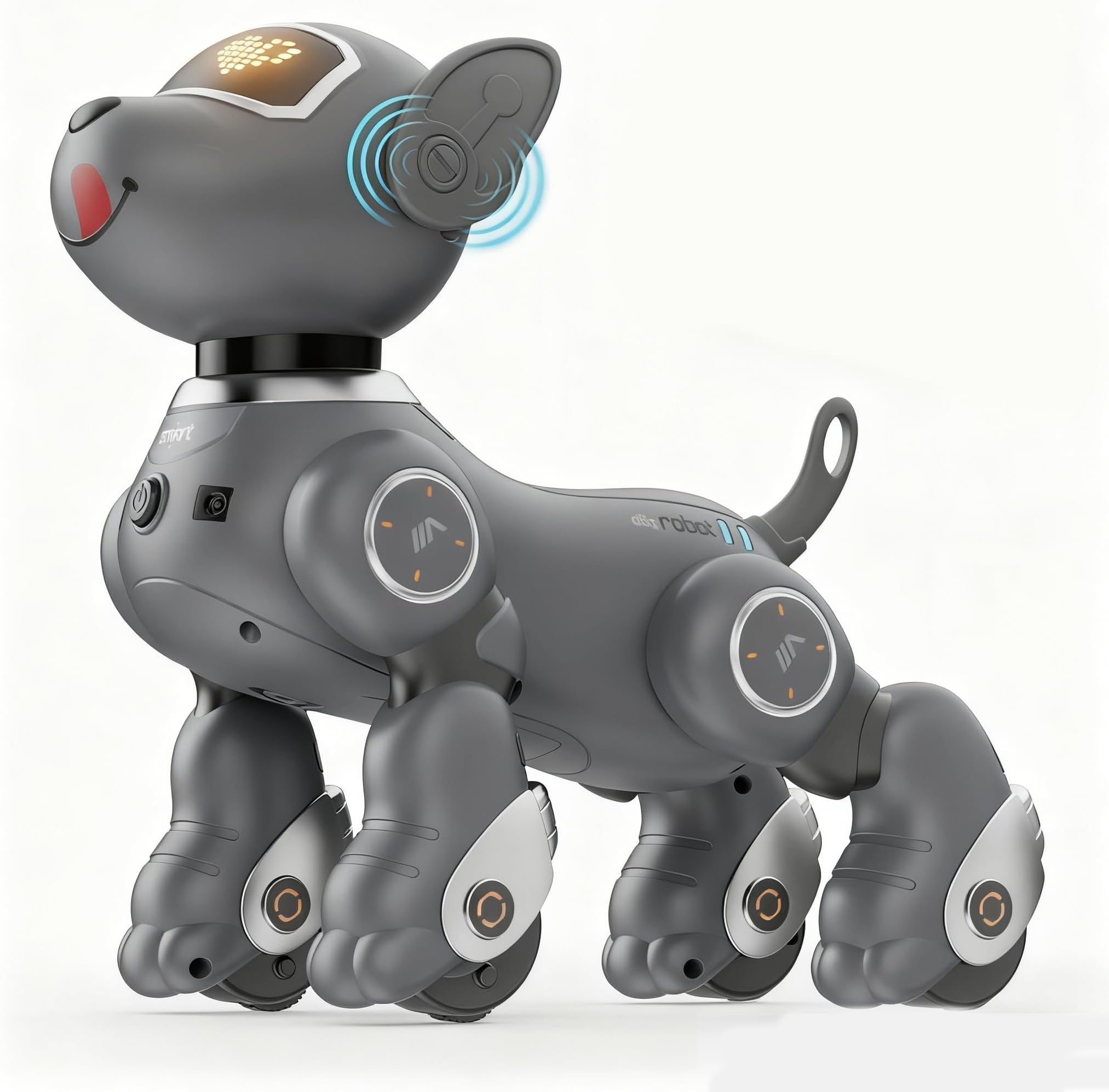 VATOS Robot Dog Toy for Kids, Voice & 2.4GHz Remote Control Robot Pet with Interactive Touch Sensors, Over 20+ Responses, Program Mode, Robotic Puppy Toy for Kids Boys & Girls