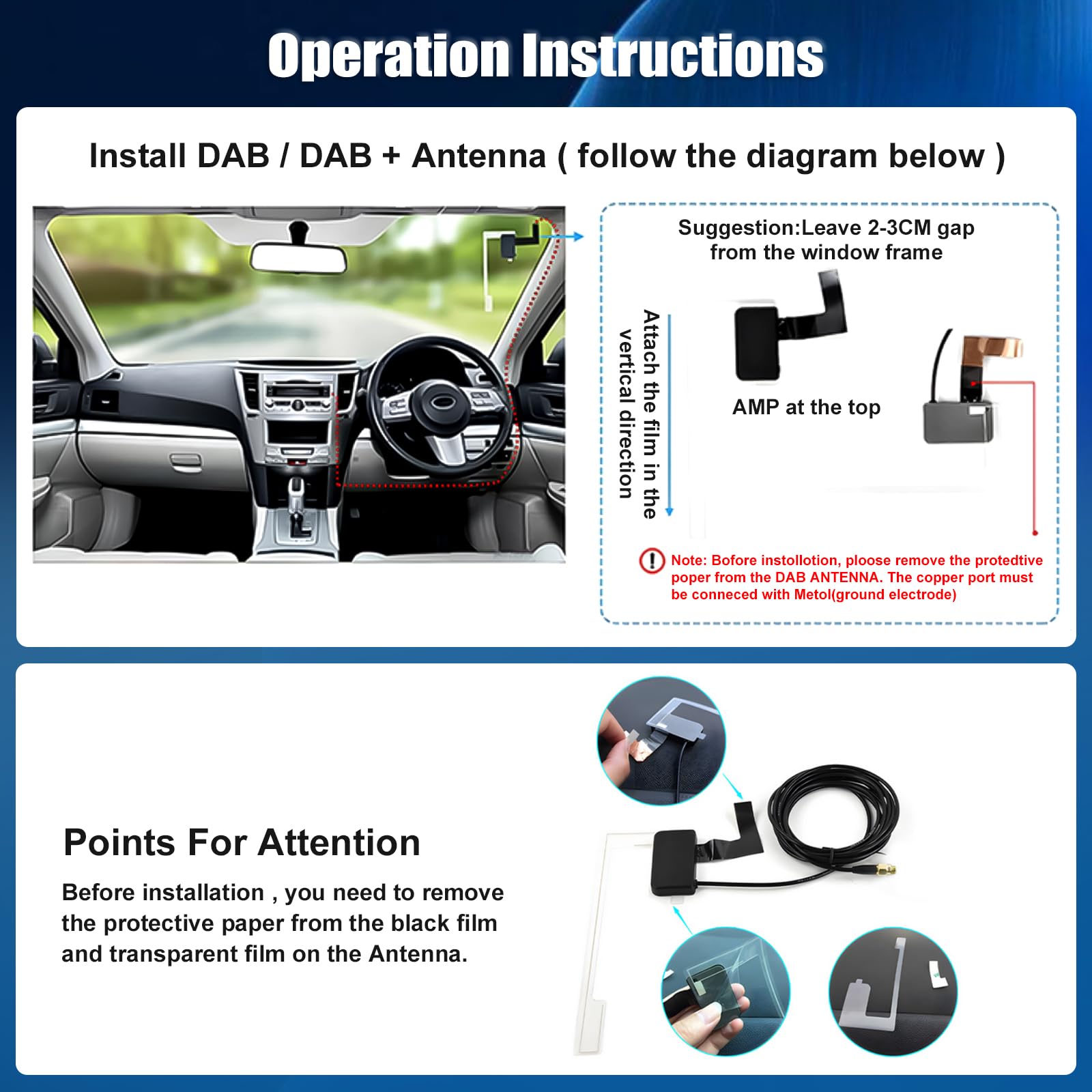 OiLiehu Autoradio 2 Din Avec CarPlay Android Auto Sans Fil, 7" Écran