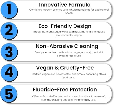 10% Nano-Hydroxyapatite Toothpaste for Enamel Protection, Fluoride-Free, Strengthens Teeth, Relieves Sensitivity, Stain Removal, Freshens Breath, for Sensitive Teeth, Daily Protection (1)