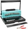 SAMHONG Spiral Coil Binding Machine - Electric Coil Insert & 20 Sheet Punch (Letter /A4/A5) | 46 Fully Locking Dies | Adjustable Edges | Binds up to 440 Sheets | Free