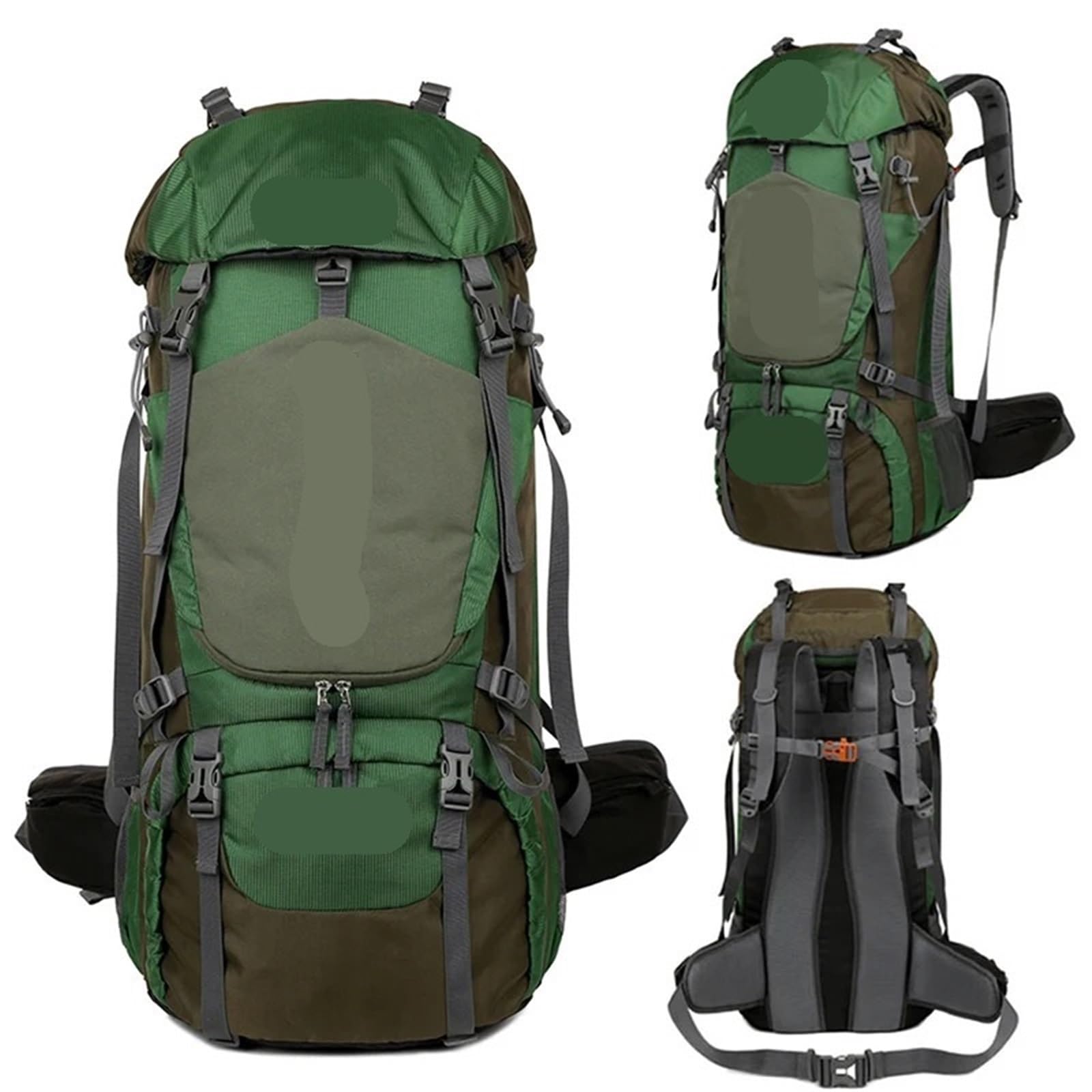 Zaino Trekking Zaino da campeggio 60 litri, grande capacità, borsa a tracolla for escursioni, viaggi, all'aperto, impermeabile, zaino trekking, arrampicata e alpinismo