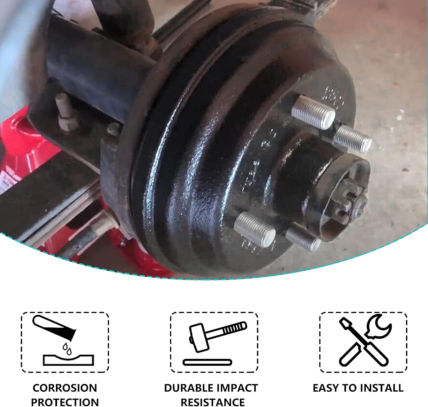10L0L Golf Cart Brake Drum Hub Assembly for 1982-up EZGO TXT PDS (Electric),1982-1993 2-Cycle Gas Vehicles,Replacement OEM# 19186G1P 19186G1