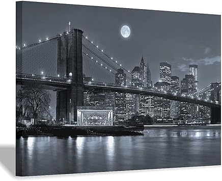 Amazon Doopo Pcニューヨークの壁紙キャンバスポスターと壁アート写真プリント家族の居間の装飾のための現代絵画 ウォールステッカー オンライン通販