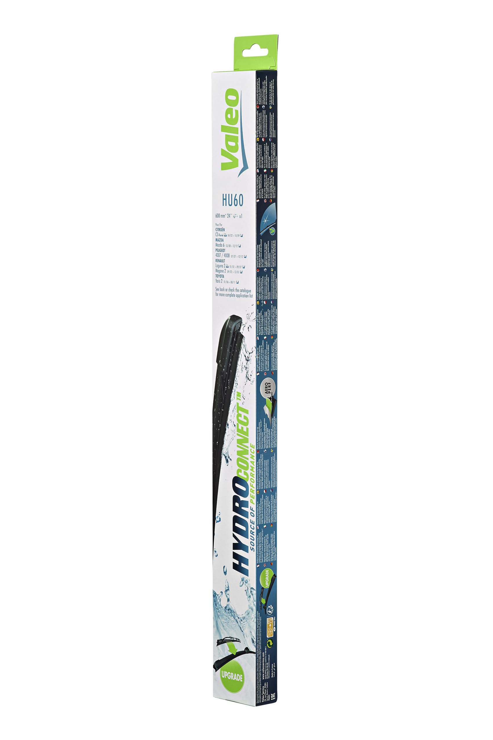 Valeo Hydroconnect Upgrade Silecek Fiat Freemont (2011-2015), Honda Civic VII (2000-2005), Hyundai i30 (2007-2011), Kia Sportage III (2010-2015) (600 MM) 578579