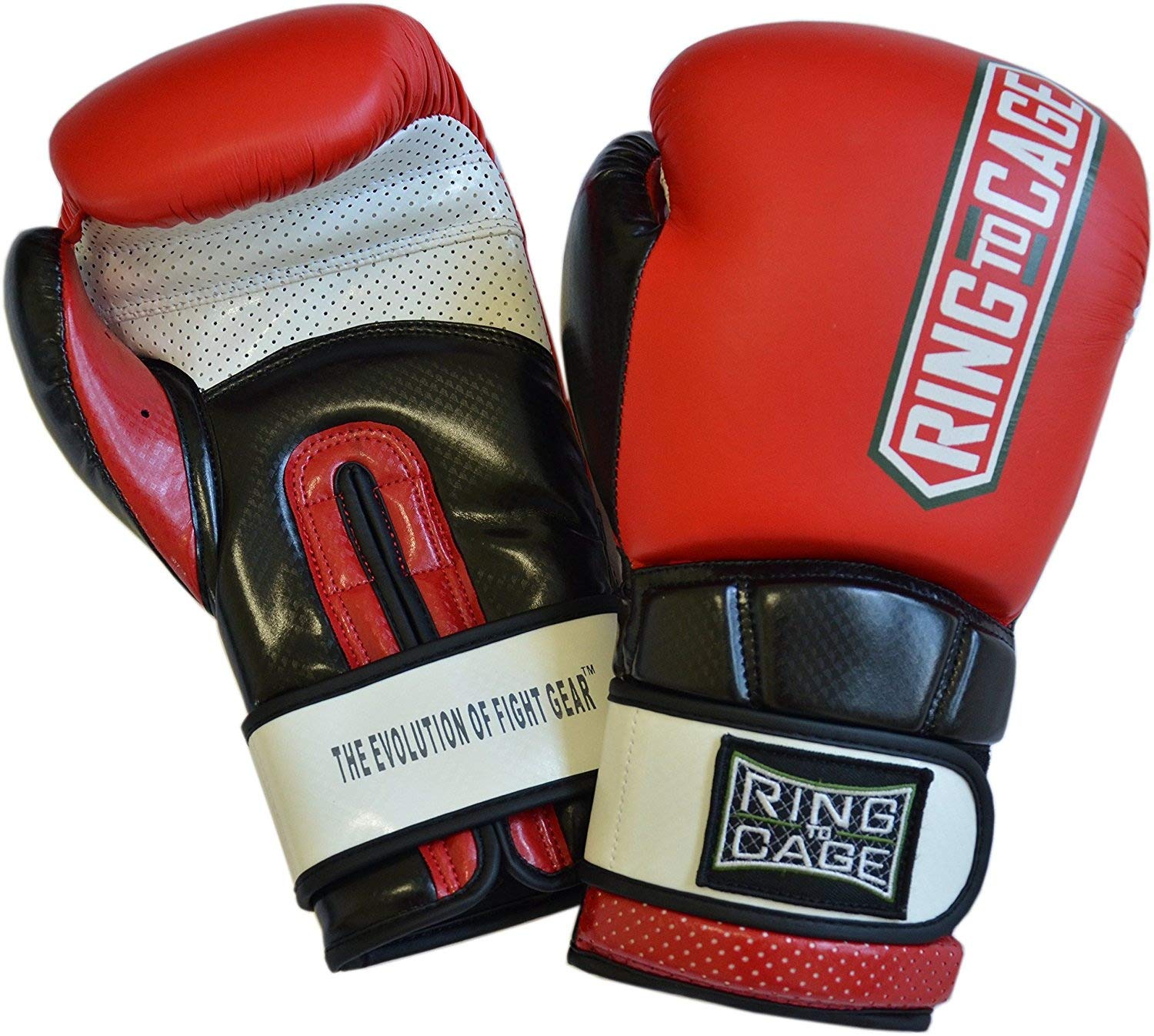 Ultima MiM-Foam Training Boxing Gloves (Red/Black/White, 18oz)