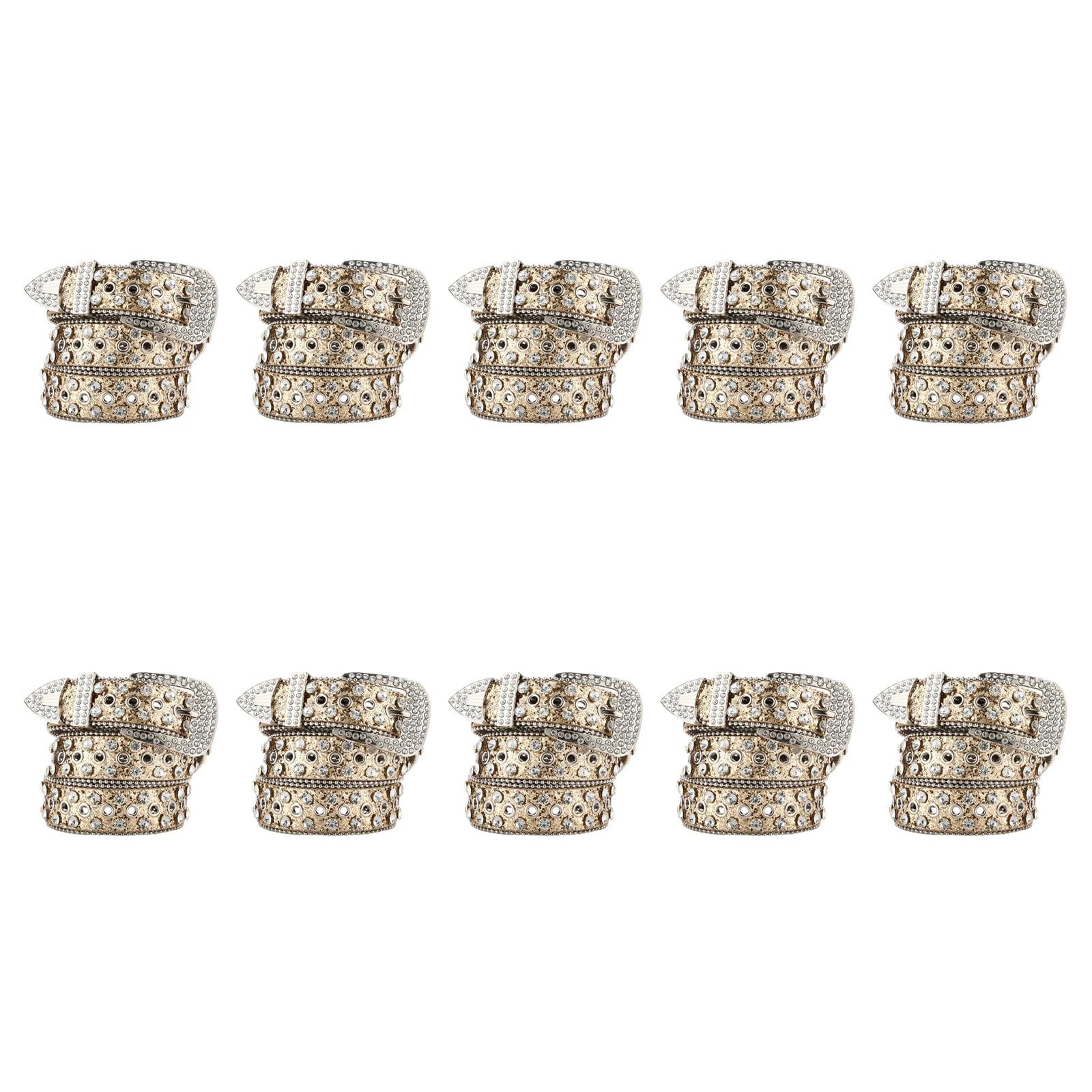 Cinturón de piel sintética con diamantes de imitación brillantes recortados con cintura ancha de 105 cm, para cinturón formal, casual, accesorio de fiesta