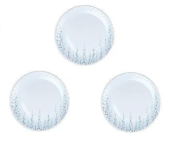 Melamine Geometric Print Round Small Size Starter Plates (Pack of 3) Half Plate