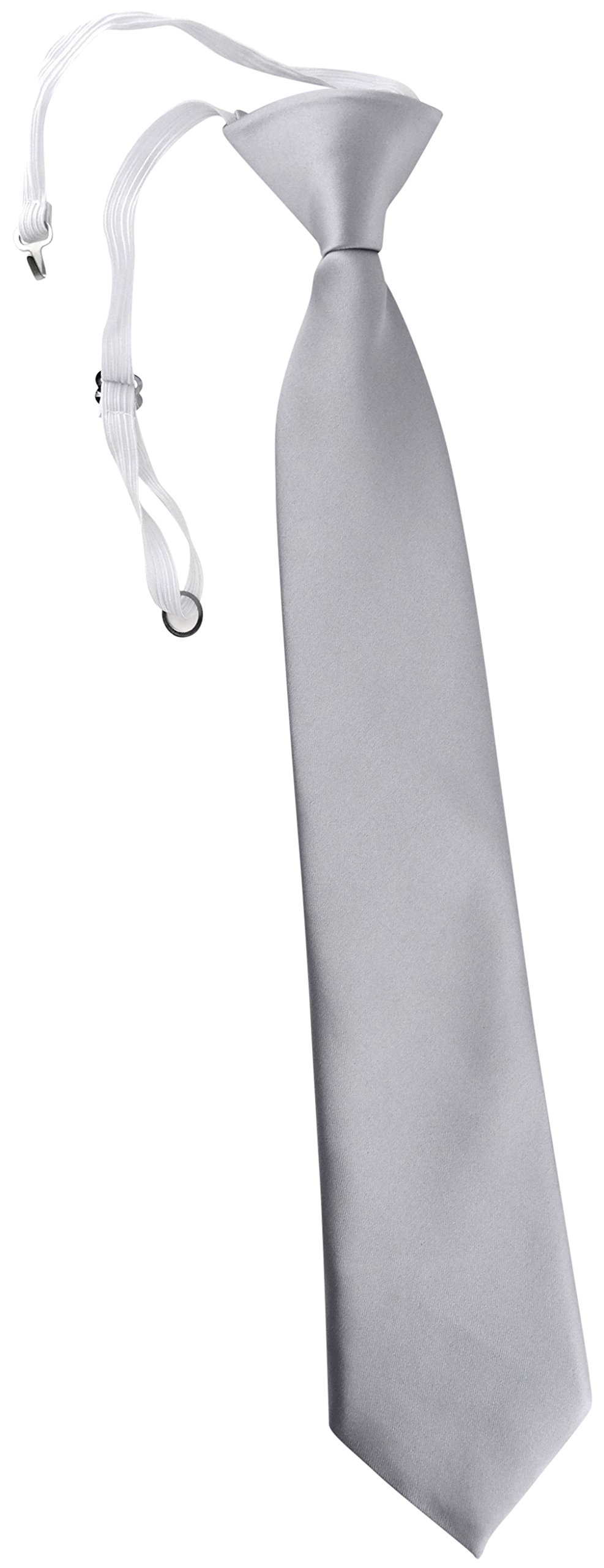TigerTie Corbata infantil monocolor, corbata preatada con goma elástica