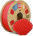 OVERTURE Matte PLA Filament 1.75mm, 1kg (2.2lbs) Neatly Wound Surface Mate Filaments for FDM 3D Printer, Dimensional Accuracy +/- 0.02 mm (rouge)