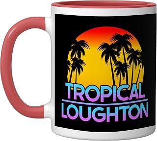 Loughton UK Funny British Weather Ceramic Mug, Red/White